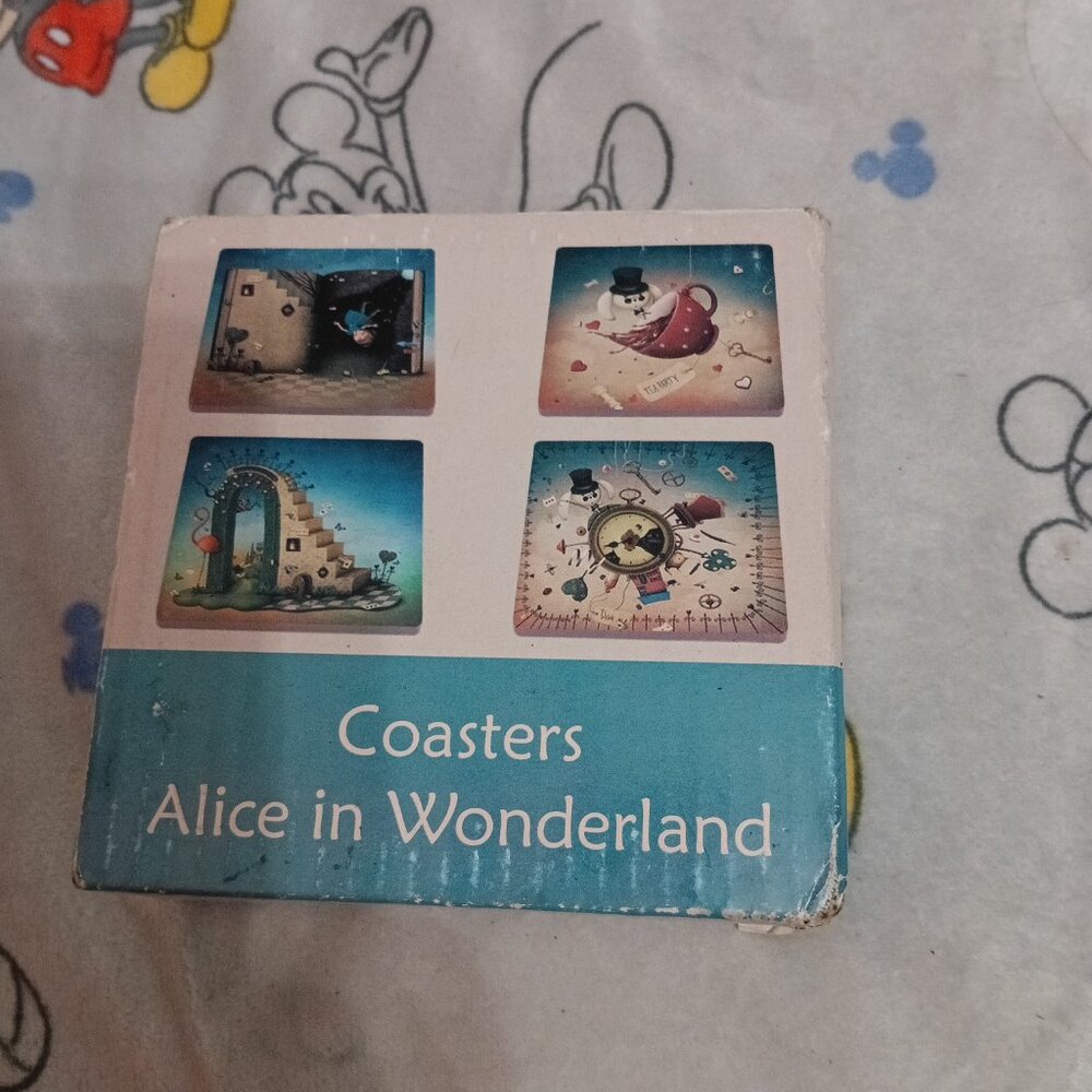 Yaplex, Alice In Wonderland Ceramic Coasters (4 Piece)